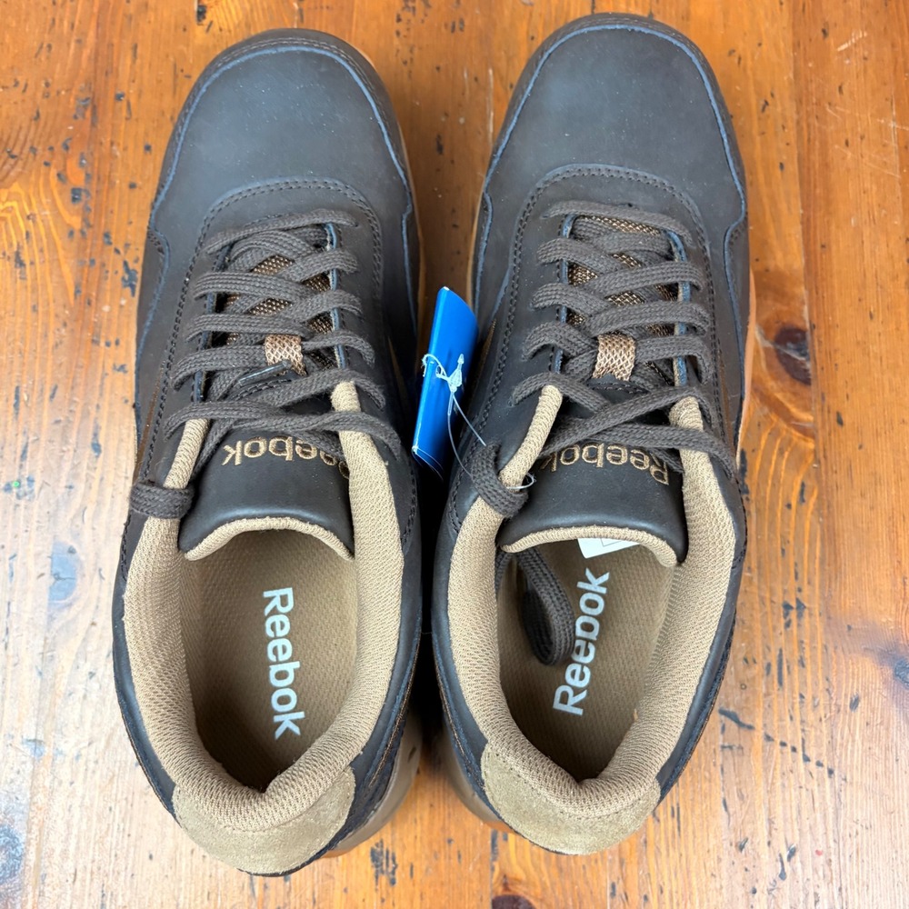 Reebok Men's 9.5 W Work Shoes Brown RB1940 Slip Oil Resisting Athletic Sneakers - Picture 9 of 12